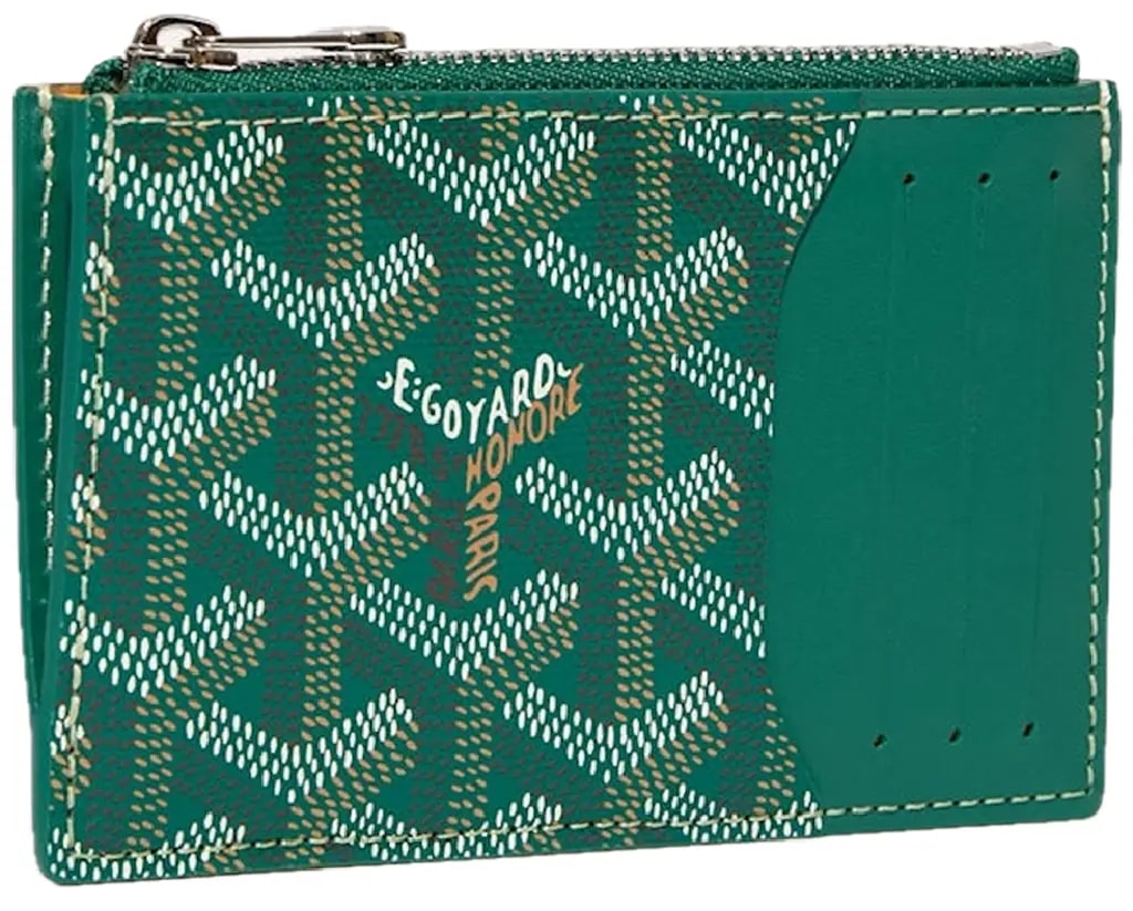 Ví Goyard Bourbon Zipped Card Holder 'Green' BOURBOPMLTY09CL09P