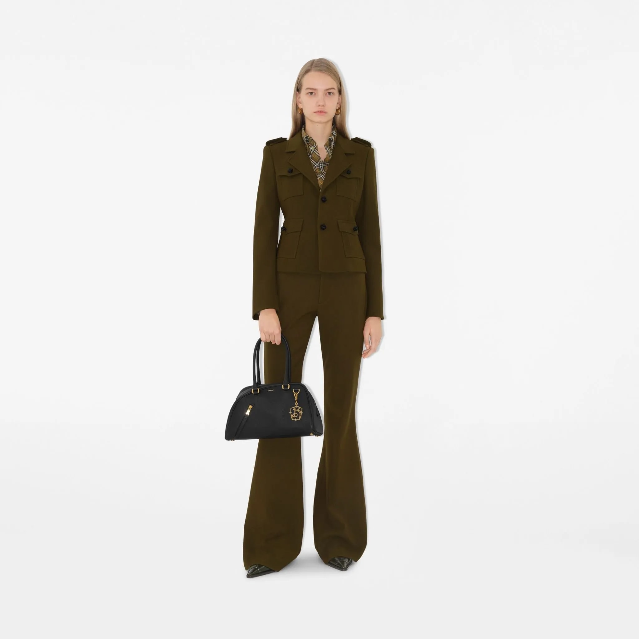 Túi Burberry Small Shield Twin Bowling 'Black' 81048291 — ảnh 3