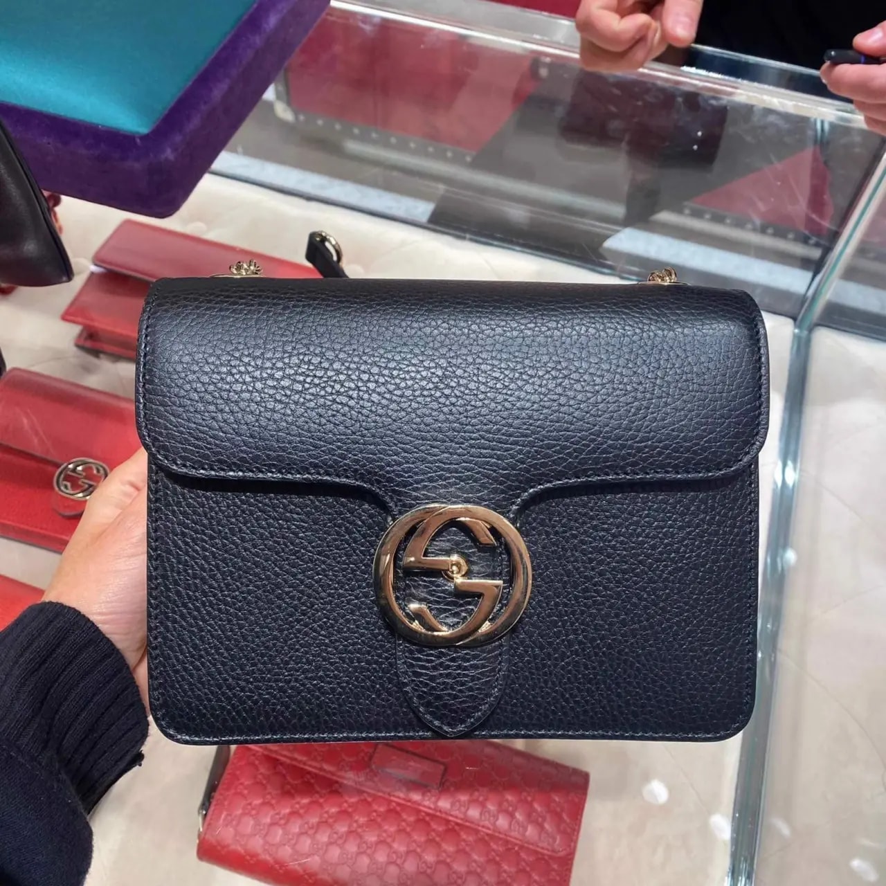 Túi Gucci New Handbags GG Marmont 'Black' 510304-CAO0G-1000 — ảnh 4