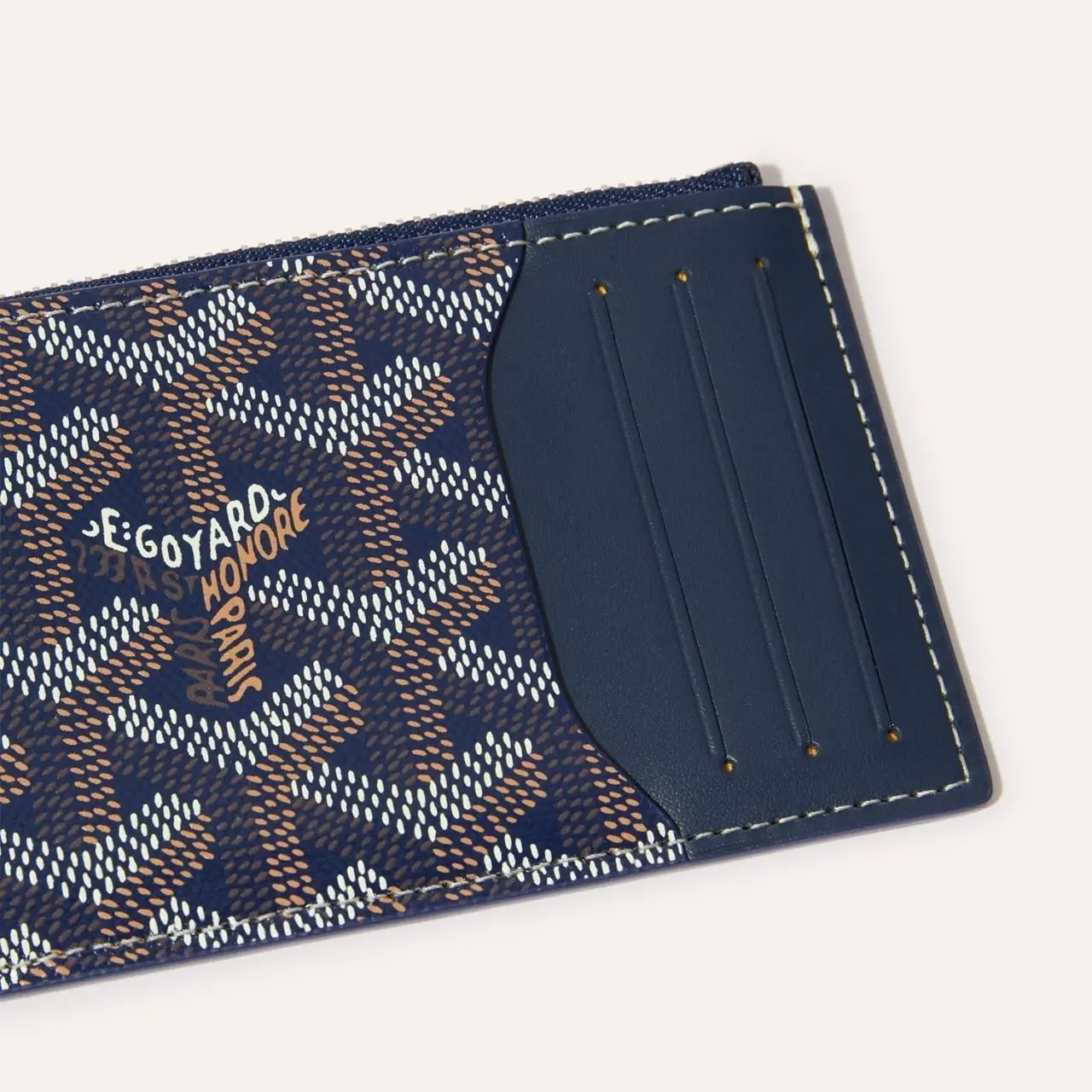 Ví Goyard Bourbon Zipped Card Holder 'Navy' BOURBOPMLTY12CL12P — ảnh 2