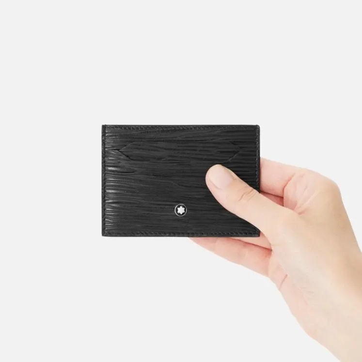 Ví MontBlanc Card Holder 5cc 'Black' 130930 — ảnh 2