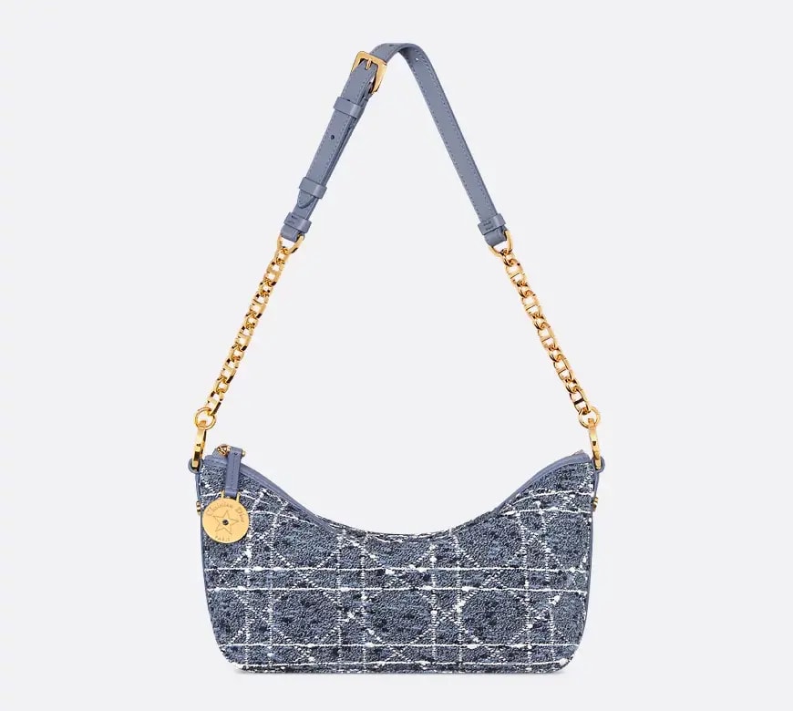 Túi Dior Diorstar Hobo Bag Chain 'Blue' S3202UMFY-M52I — ảnh 4