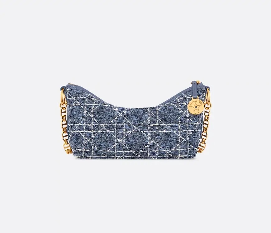 Túi Dior Diorstar Hobo Bag Chain 'Blue' S3202UMFY-M52I — ảnh 5