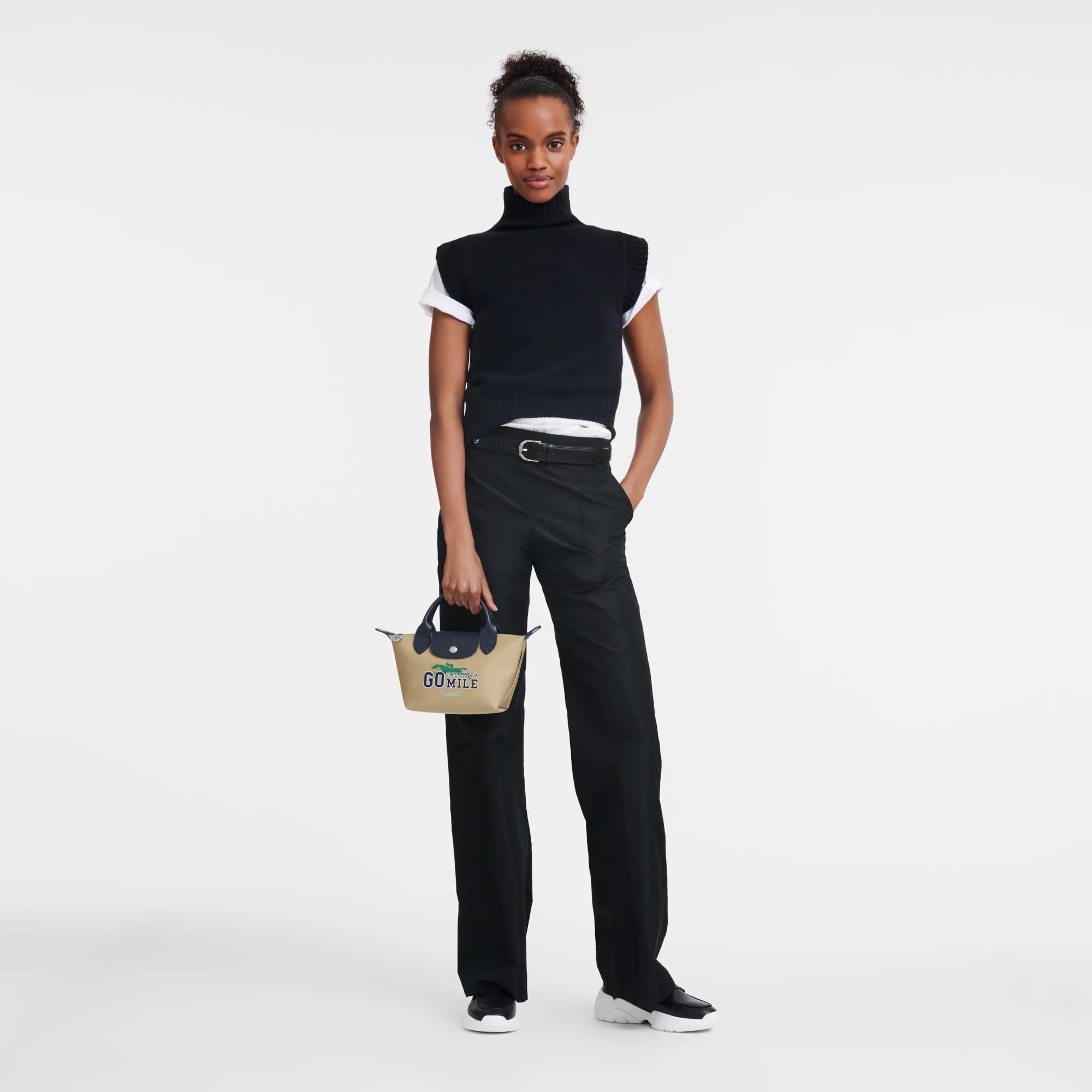 Túi Longchamp Le Pliage Collection L Tote Bag 'Black' L1899HSR001 — ảnh 3