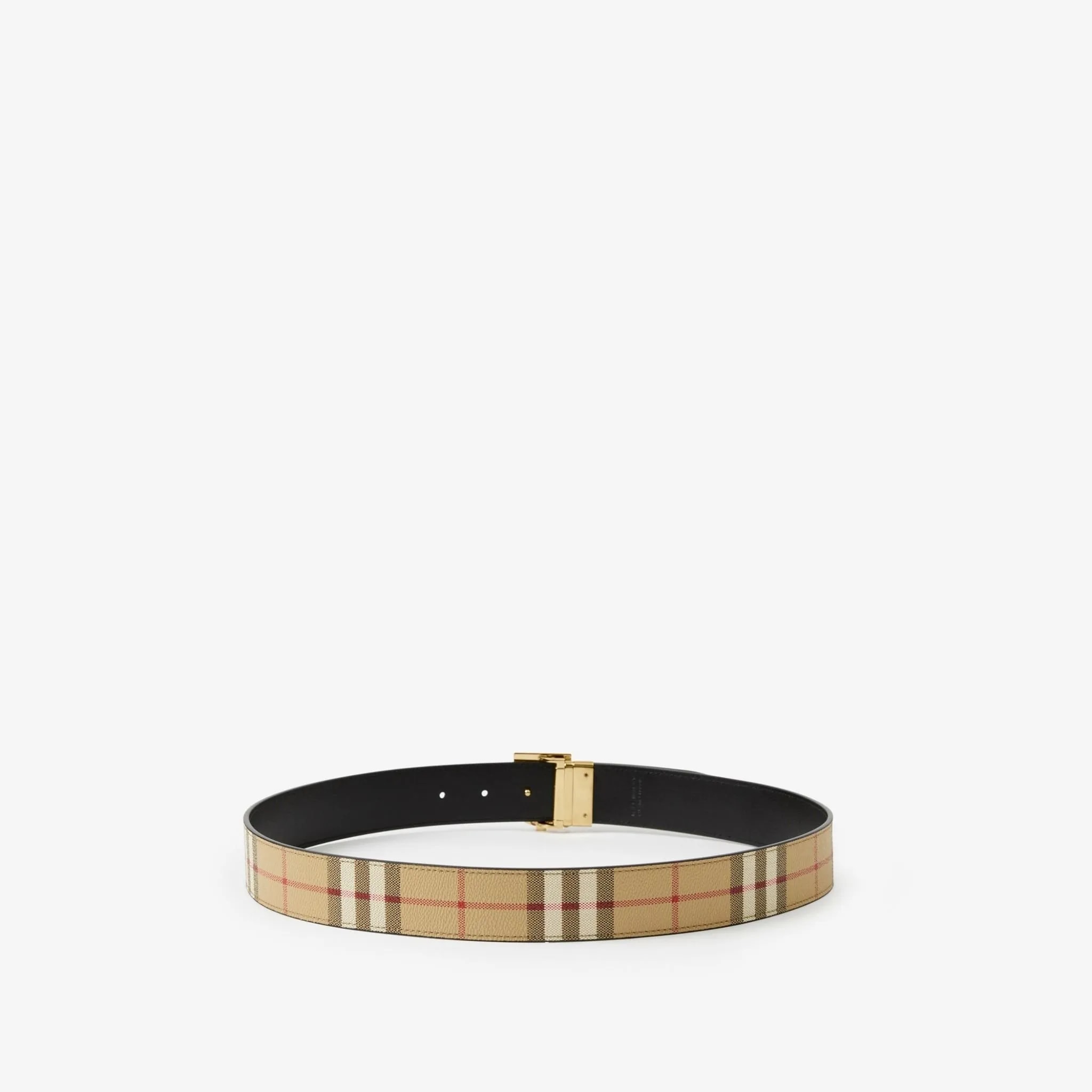 Thắt Lưng Burberry Thin Reversible Check TB 'Beige' 80702861 — ảnh 2