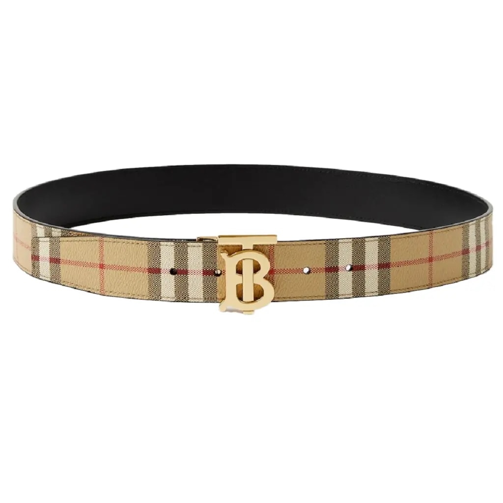 Thắt Lưng Burberry Thin Reversible Check TB 'Beige' 80702861 — kich-thuoc: 90cm