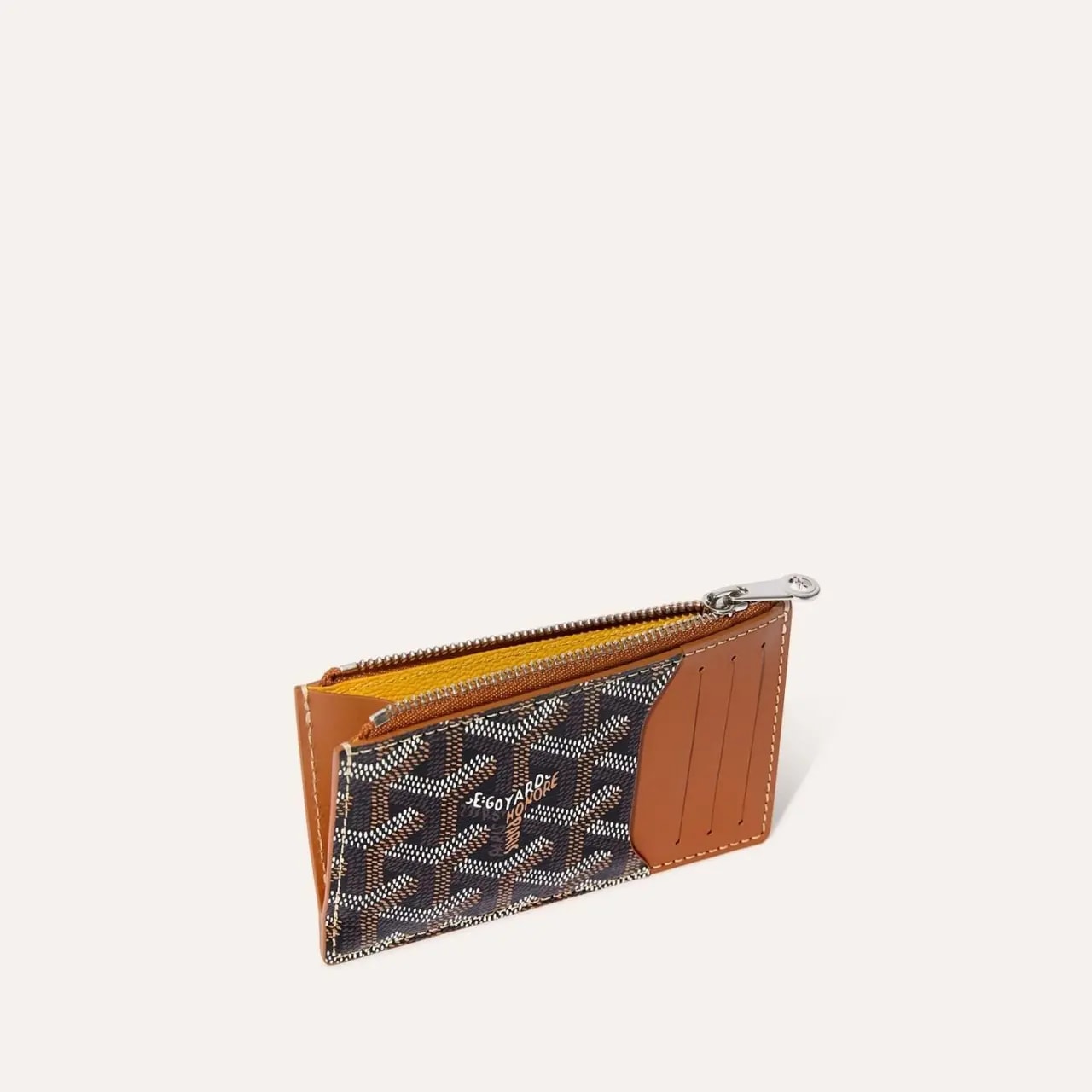 Ví Goyard Bourbon Zipped Card Holder 'Black Tan' BOURBOPMLTY01CL03P — ảnh 3