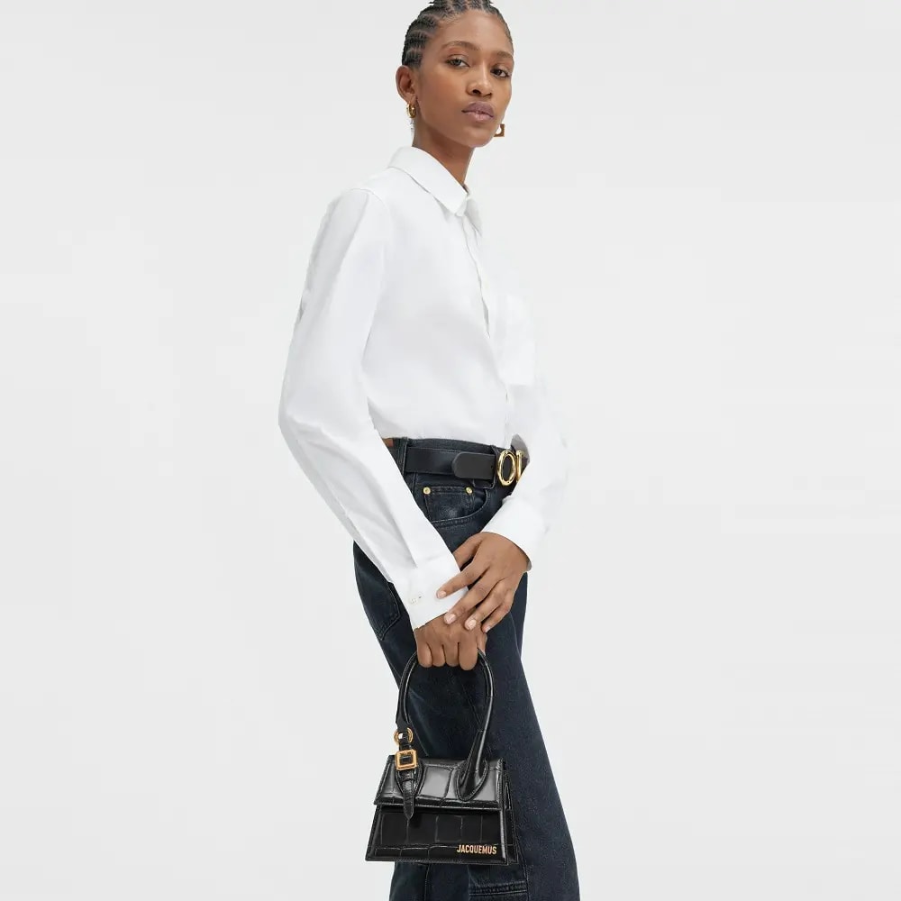 Túi Jacquemus Medium Chiquito 'Black' 233BA327-3164-990 — ảnh 2