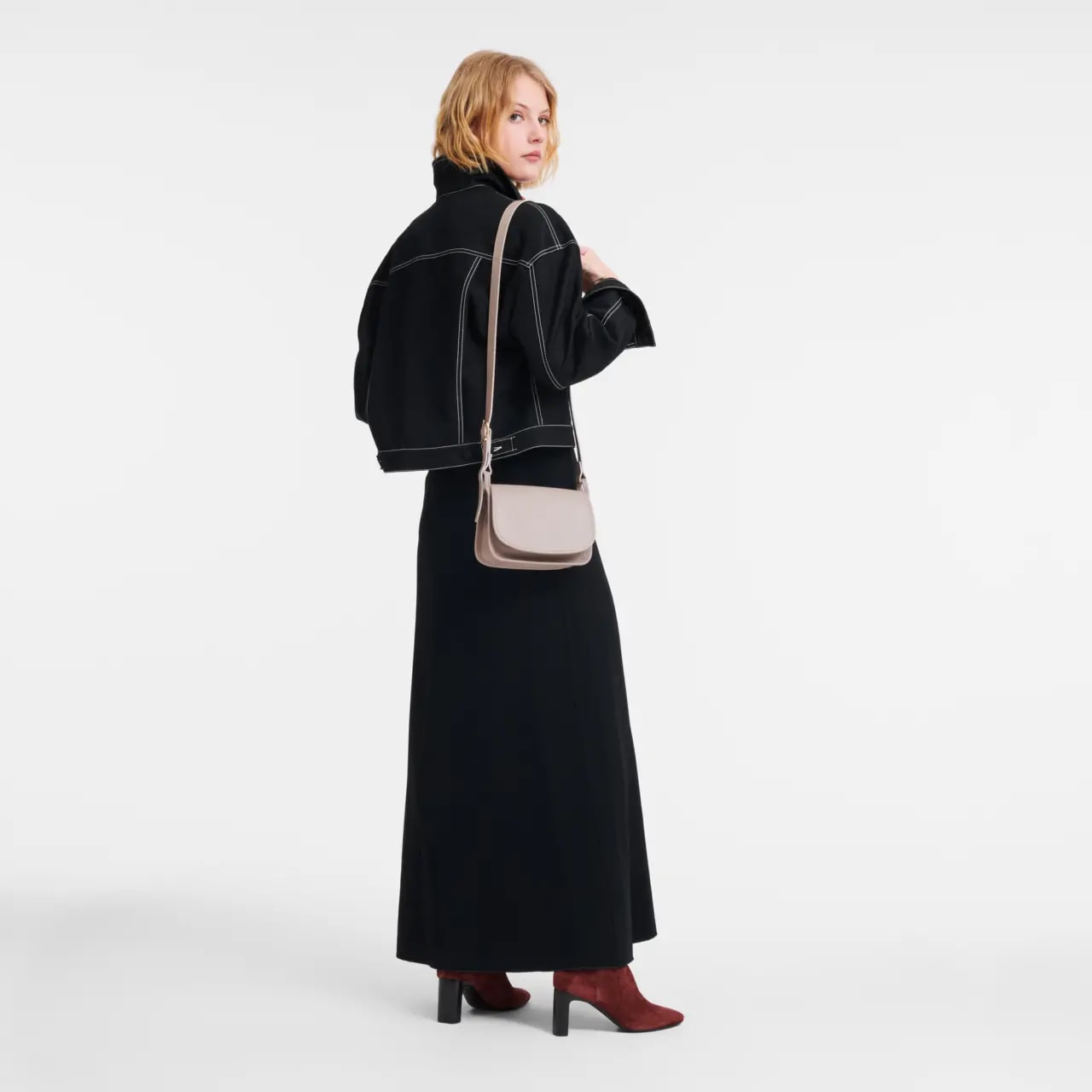 Túi Longchamp Le Foulonné S Crossbody Bag 'Turtledove' 10134021P55 — ảnh 2