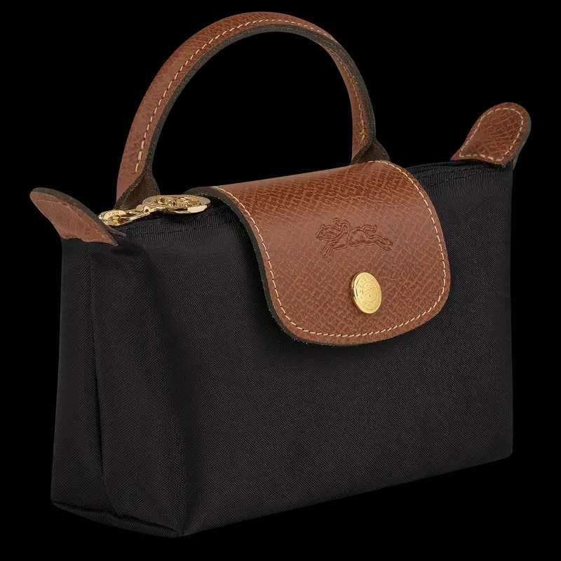 Túi Longchamp Le Pliage Original Pouch With Handle 'Black' 34175089001 — ảnh 4