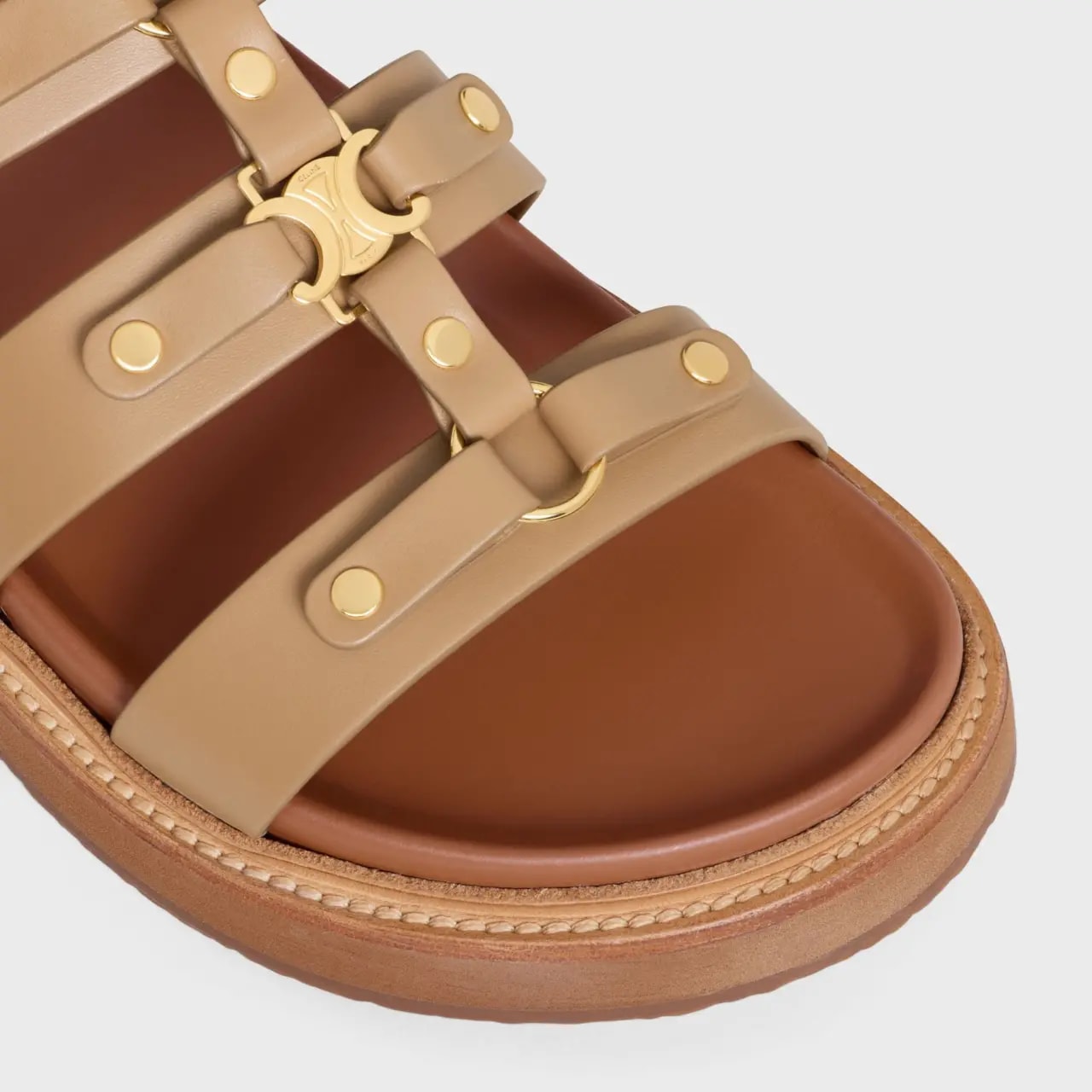 Dép Celine Tippi Slide 'Milky Brown' 357283767C-19KB — ảnh 4