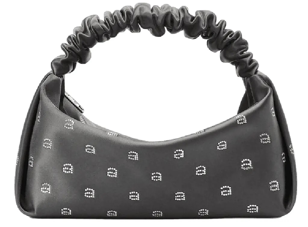 Túi Alexander Wang Hotfix Scrunchie Mini Bag In Satin 'Smoked Pearl' 20123R30T068