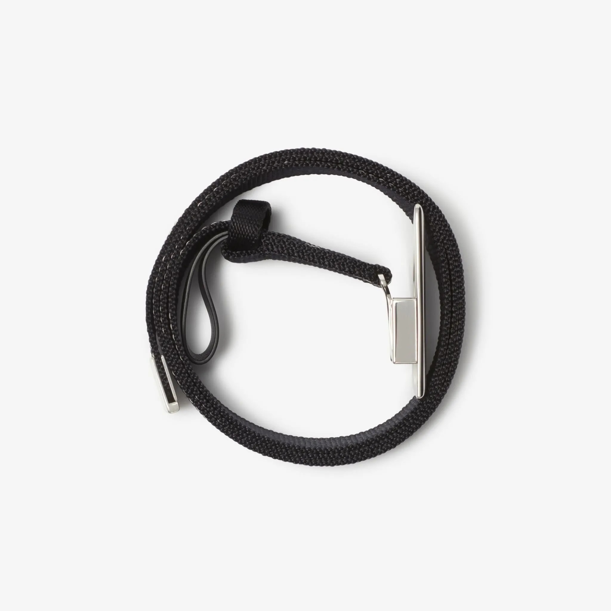 Thắt Lưng Burberry Check Webbing Shield Belt 'Black' 80877081 — ảnh 3