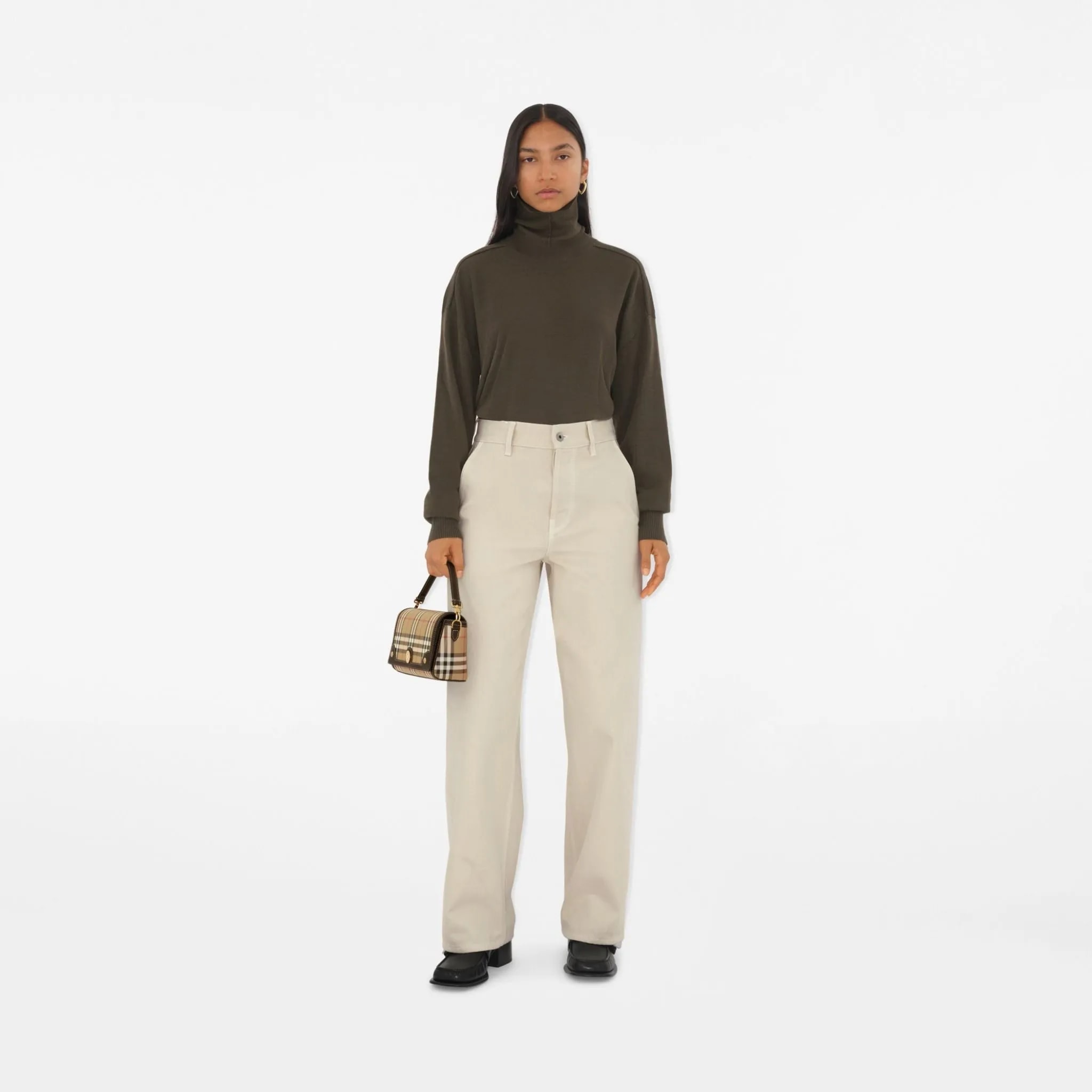 Túi Burberry Medium Check Bowling 'Brown' 80696621 — ảnh 3