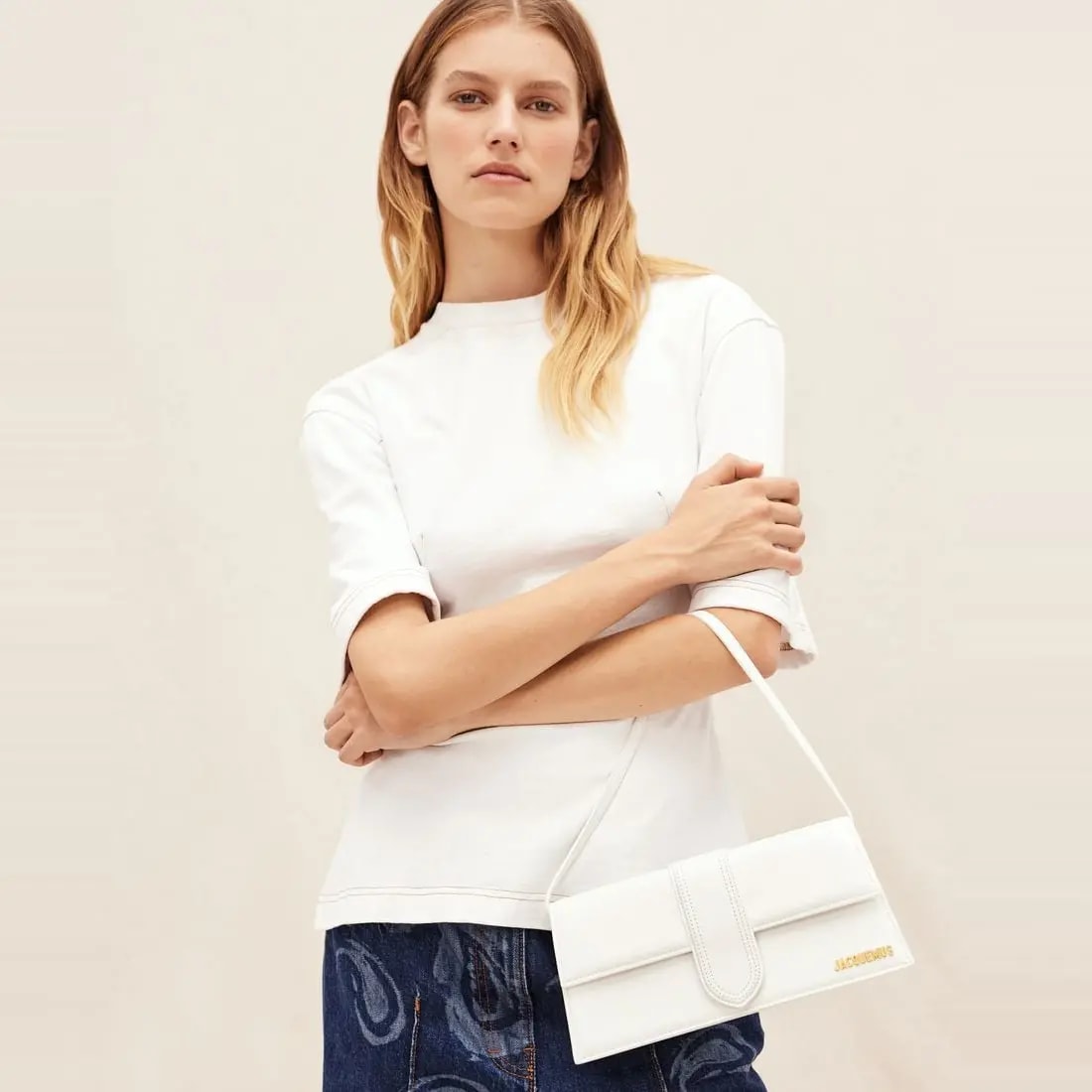 Túi Jacquemus Le Bambino Long 'White' 221BA013-3060-100 — ảnh 2