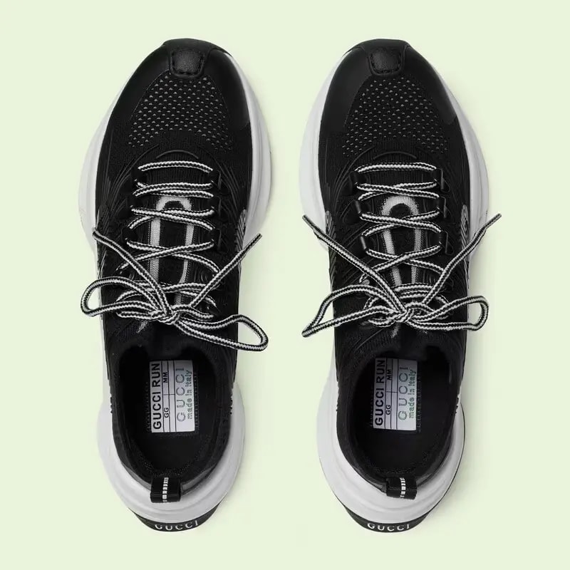Giày Gucci Run Trainers 'Black White' 714660-USM10-8442 — ảnh 2