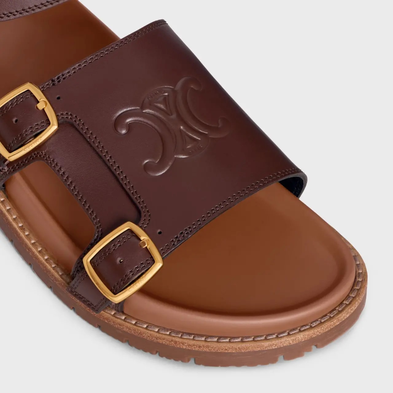 Dép Celine Mino Sandal 'Brown' 359743644C-19DK — ảnh 2