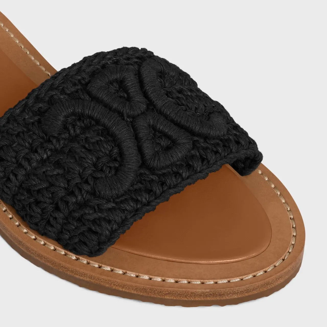 Dép Celine Lympia Mule 'Black' 357922313C-38NO — ảnh 4