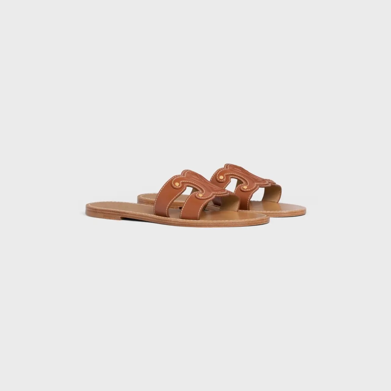 Dép Celine Triomphe Mule 'Tan' 352413767C-04LU — ảnh 3