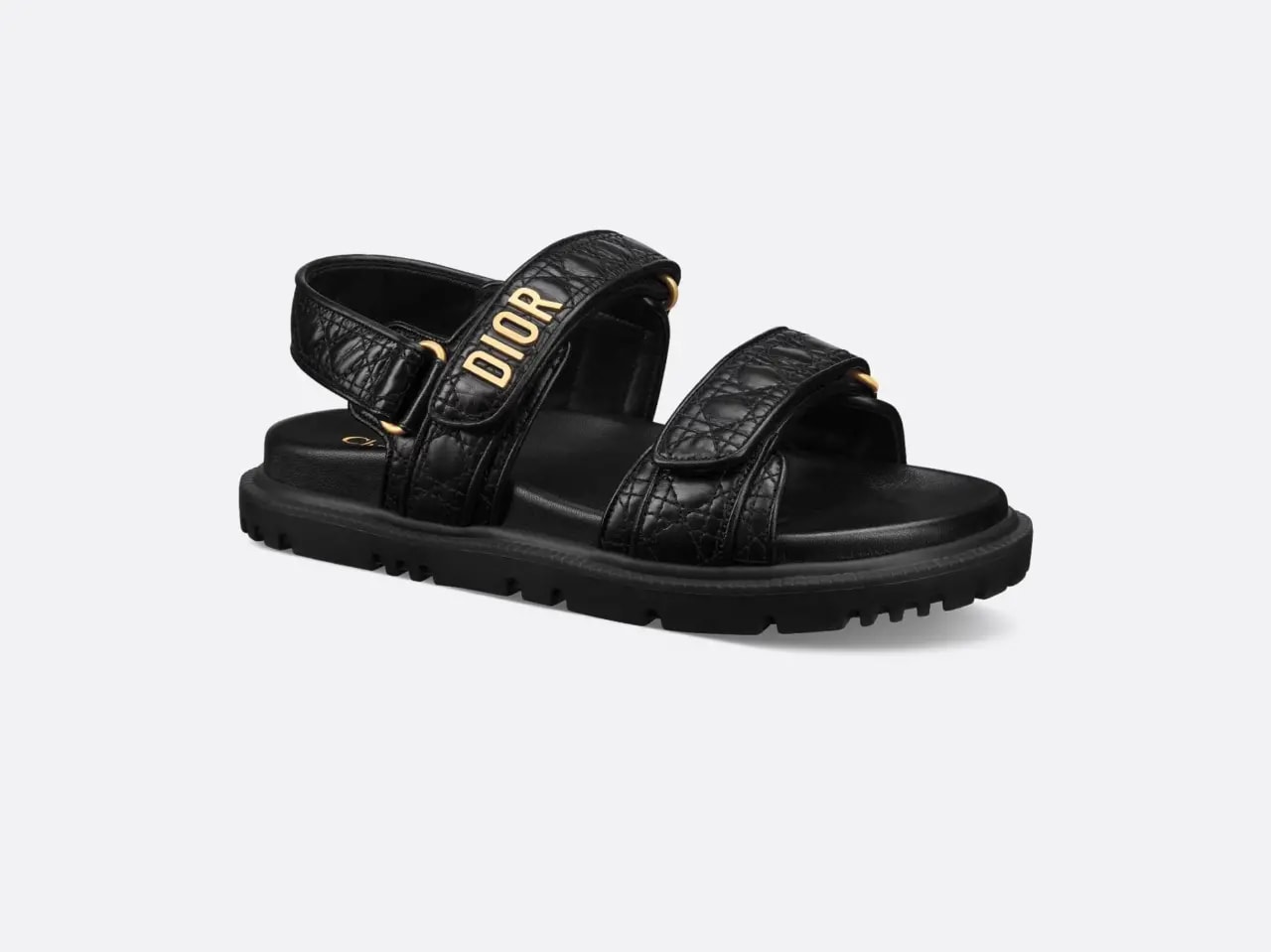 Dép Dior Dioract Sandal 'Black' KCO005CQC-S900 — ảnh 4
