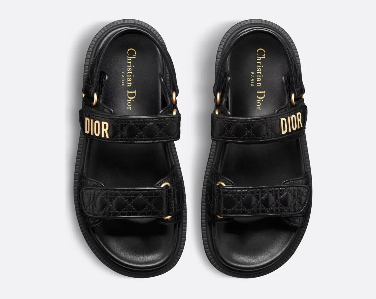 Dép Dior Dioract Sandal 'Black' KCO005CQC-S900 — ảnh 3