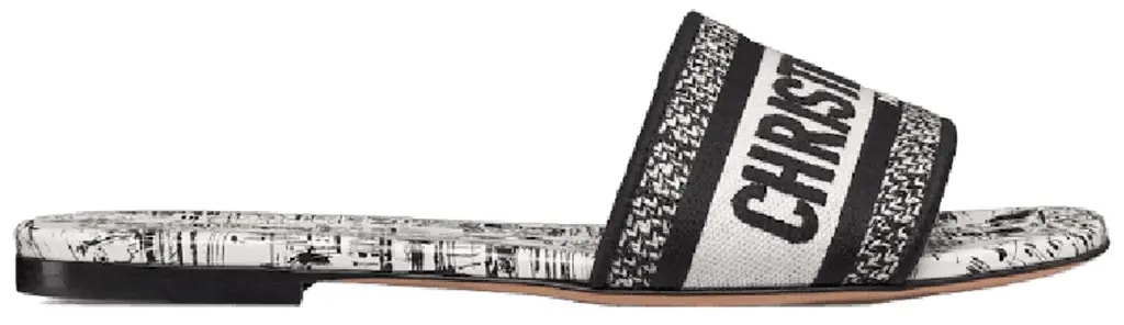 Dép Dior Dway Slide 'Black White' KCQ209PSG-S19W — kich-thuoc: 38