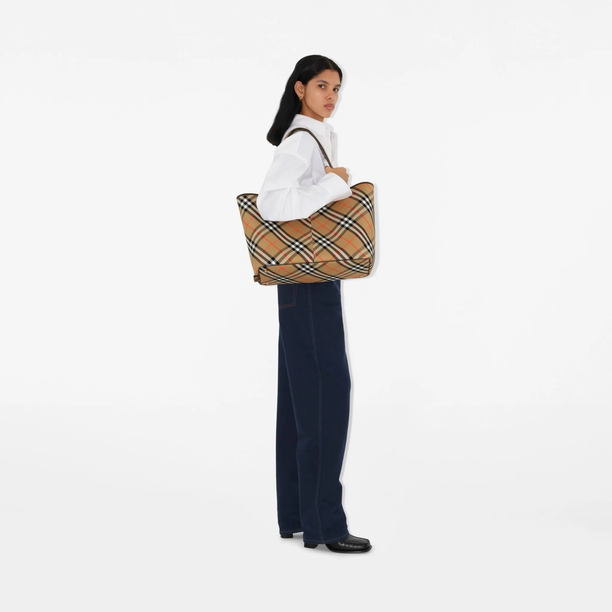 Túi Burberry Medium Check Tote 'Sand' 80939761 — ảnh 2