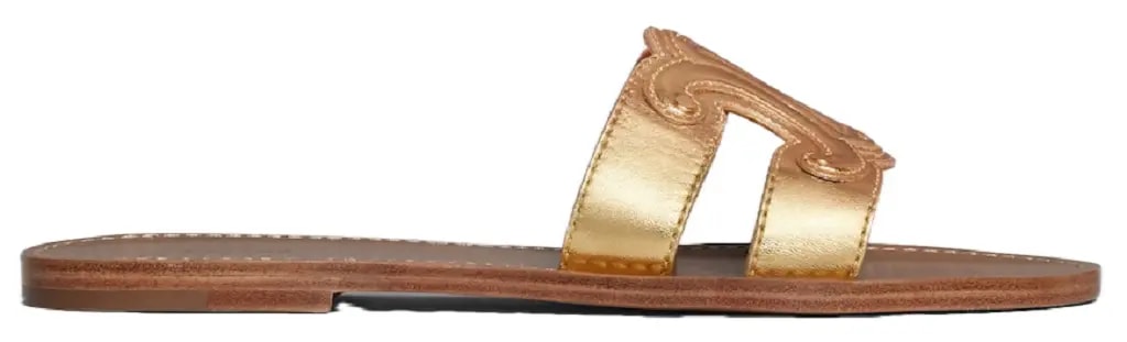 Dép Celine Triomphe Mule 'Gold' 352413093C-35OR — kich-thuoc: 35.5