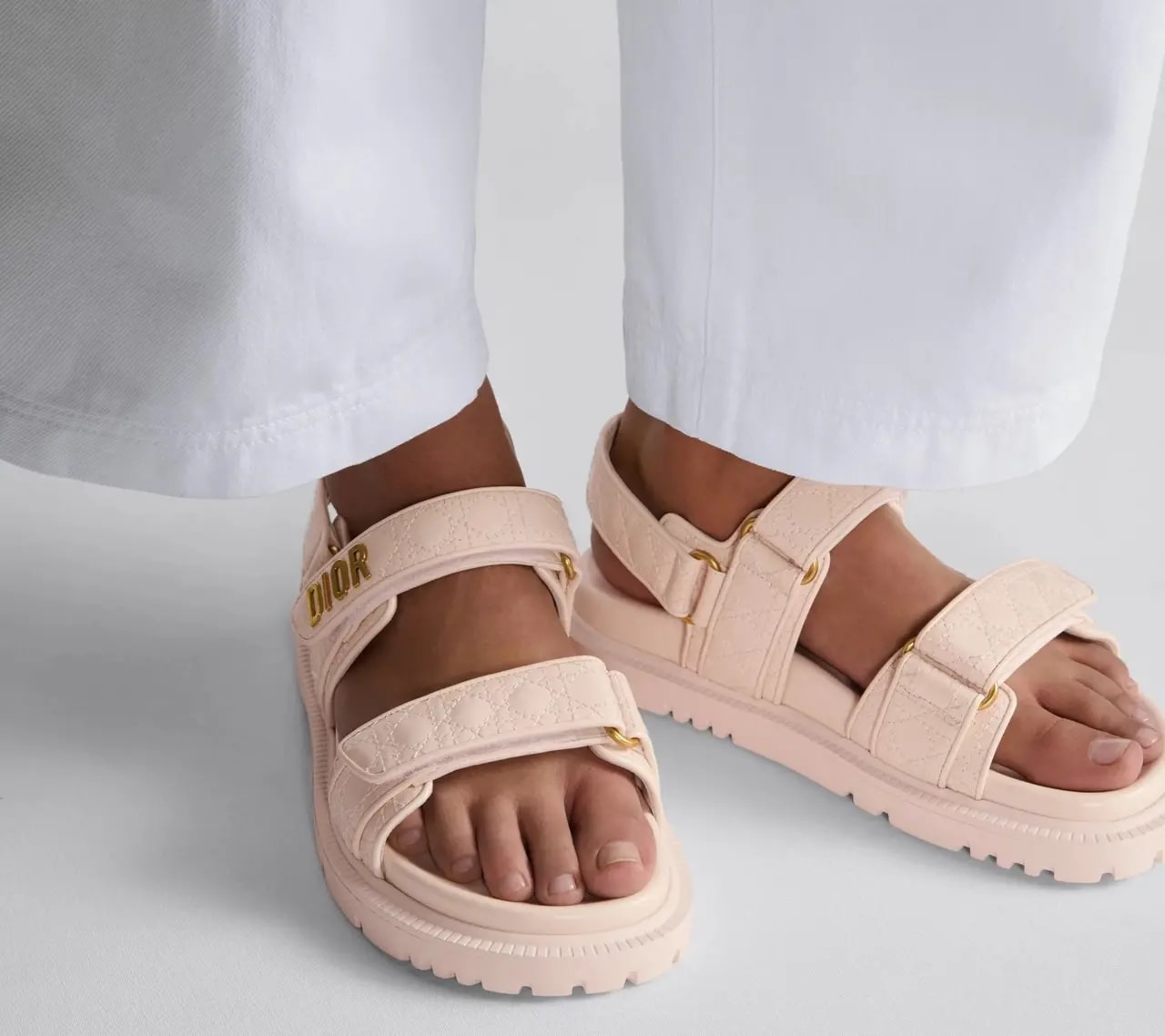Dép Dior Dioract Sandal 'Rose' KCO005CQC-S34P — ảnh 4