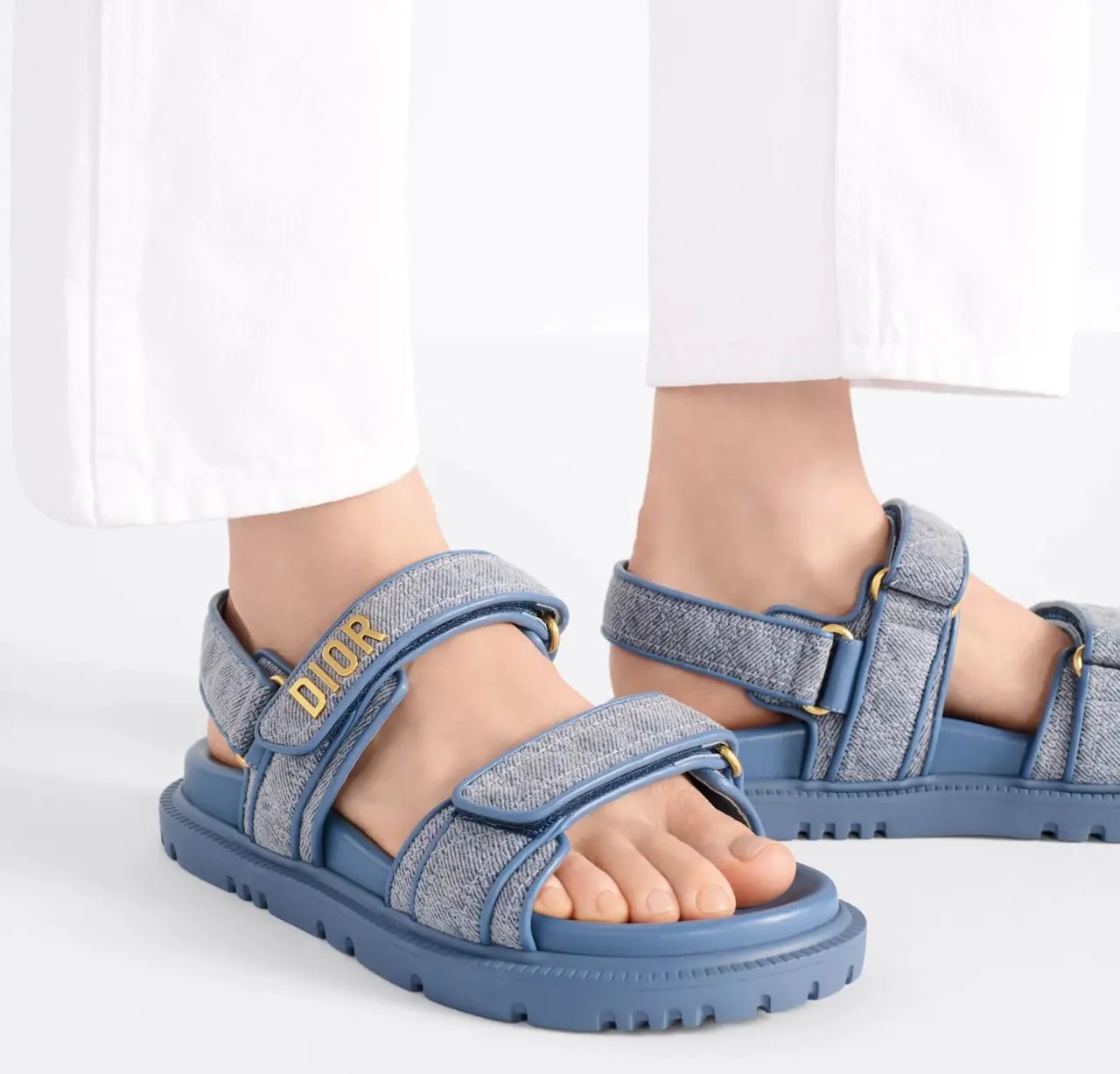Dép Dior Dioract Sandal 'Blue' SKU: KCO141FJL-S70B — ảnh 4
