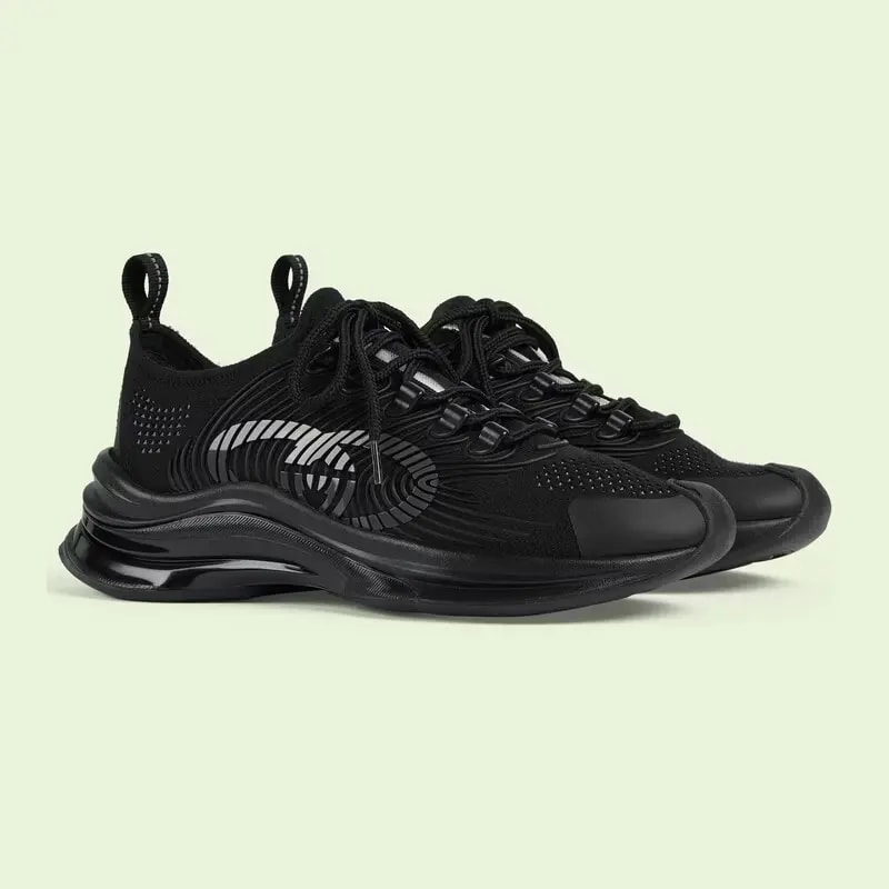 Giày Gucci Run Trainers 'Black' 714665-USM10-8442 — ảnh 4