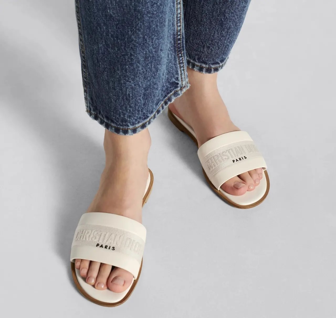 Dép Dior Dway Slide 'White' KCQ986CEY-S03W — ảnh 3
