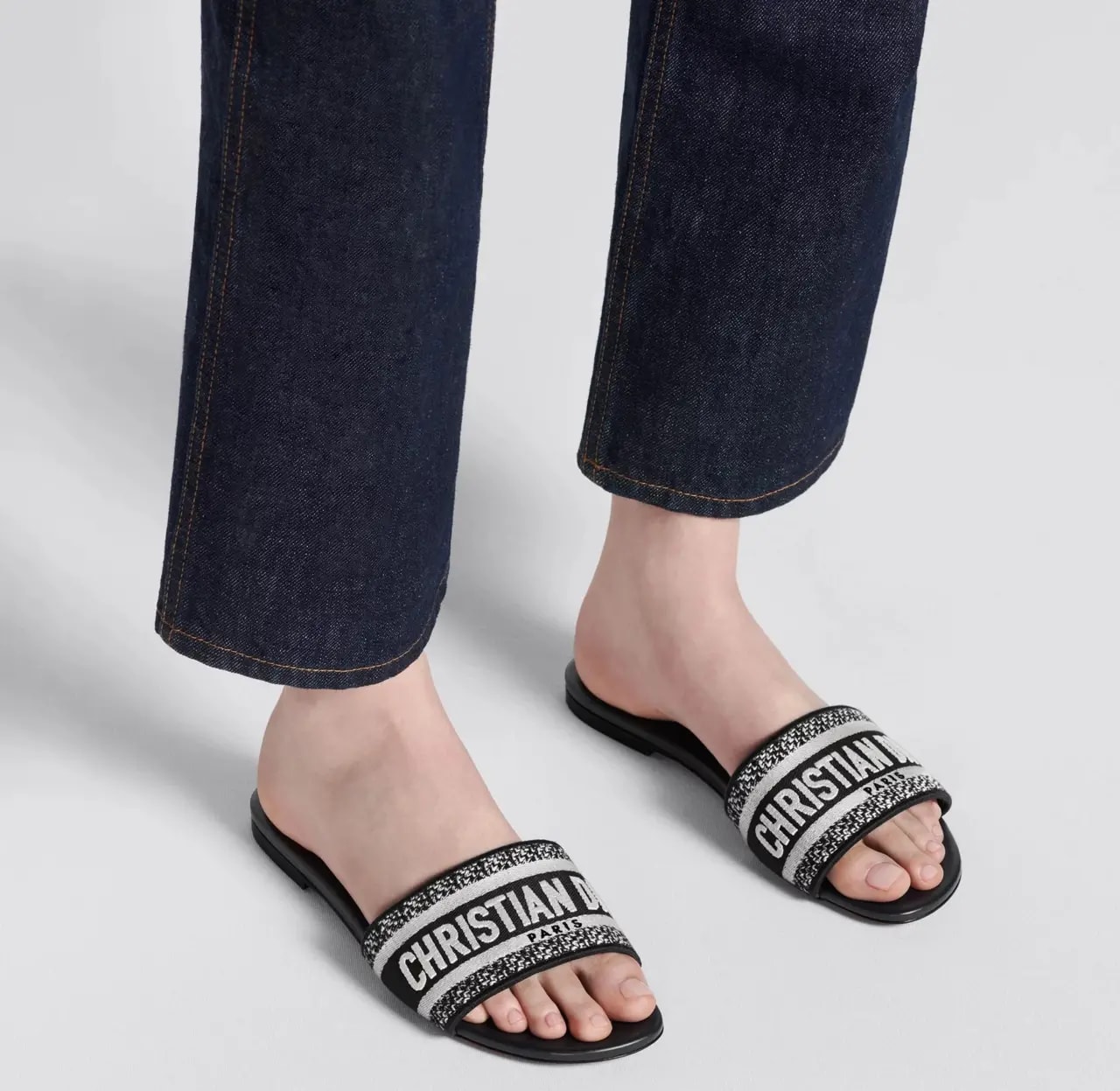 Dép Dior Dway Slide 'Black' KCQ166ERC-S11X — ảnh 2