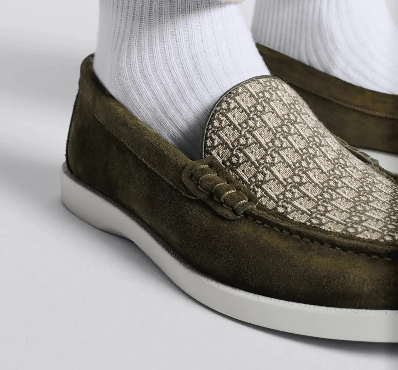 Giày Dior Granville Loafer 'Khaki' 3LO131ZYJ-H612 — ảnh 3