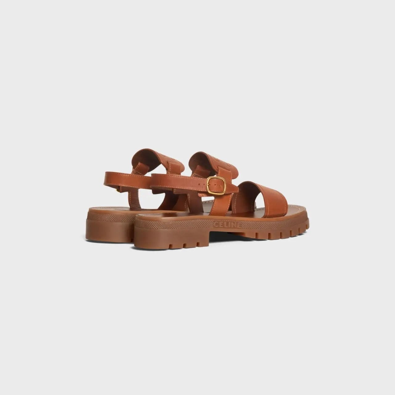 Dép Celine Clea Triomphe Sandal 'Tan' 352473778C-04LU — ảnh 2