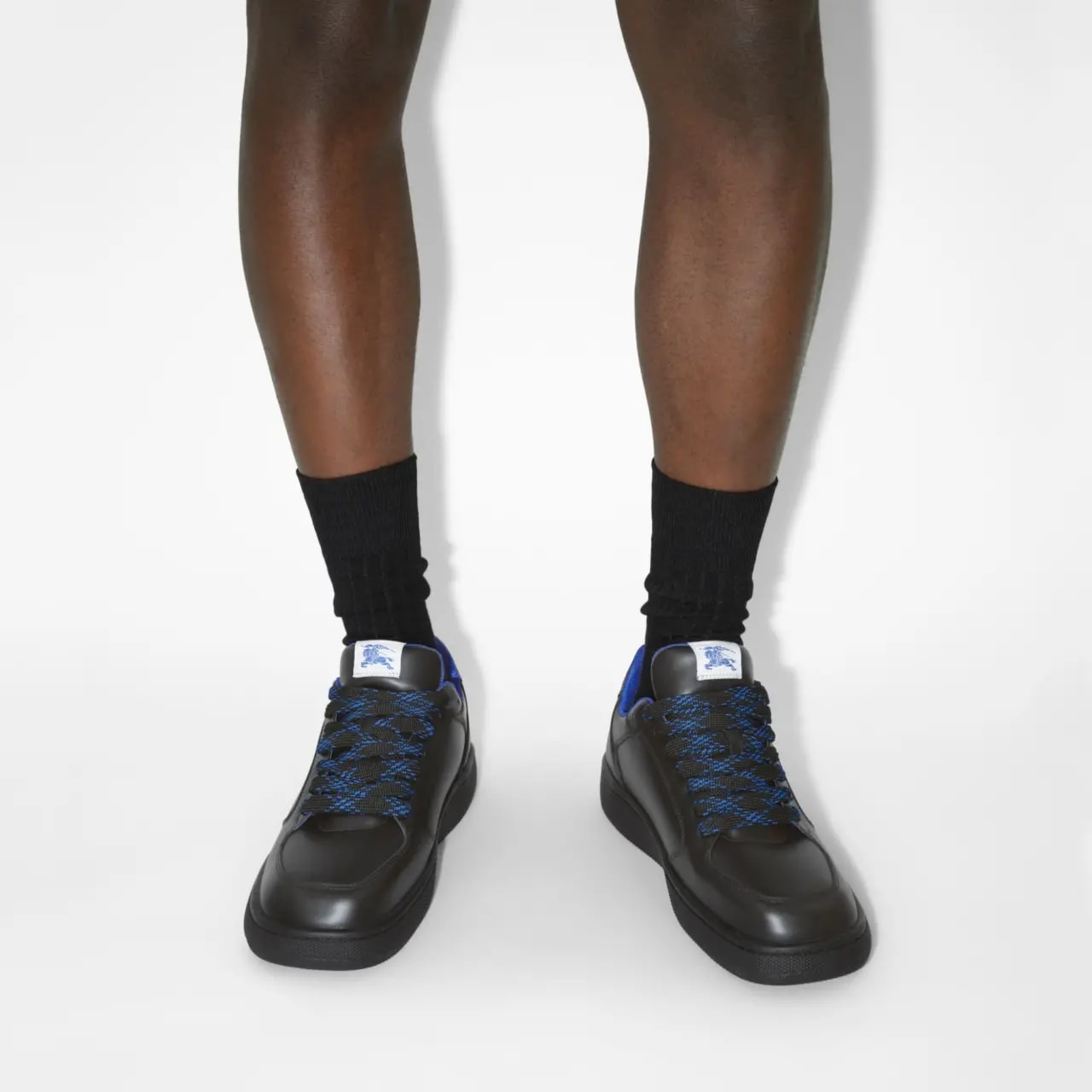 Giày Burberry Leather Stock Sneakers 'Black' 80956921 — ảnh 3