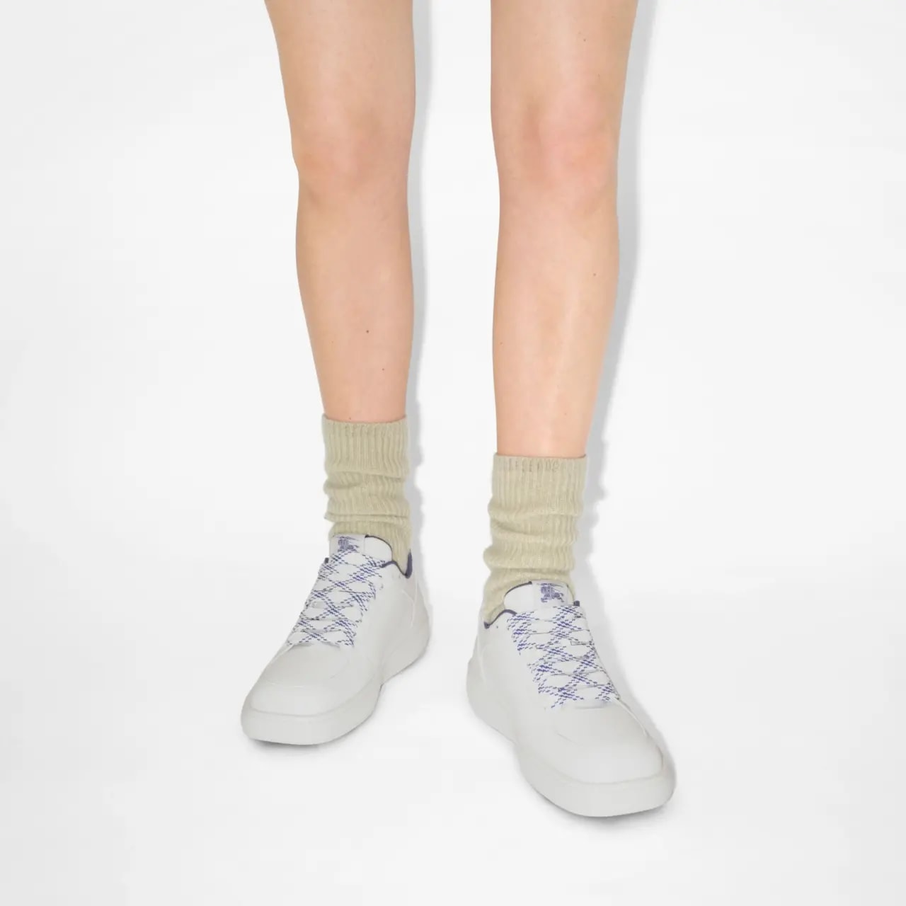 Giày Burberry Leather Stock Sneakers 'White' 80956981 — ảnh 2
