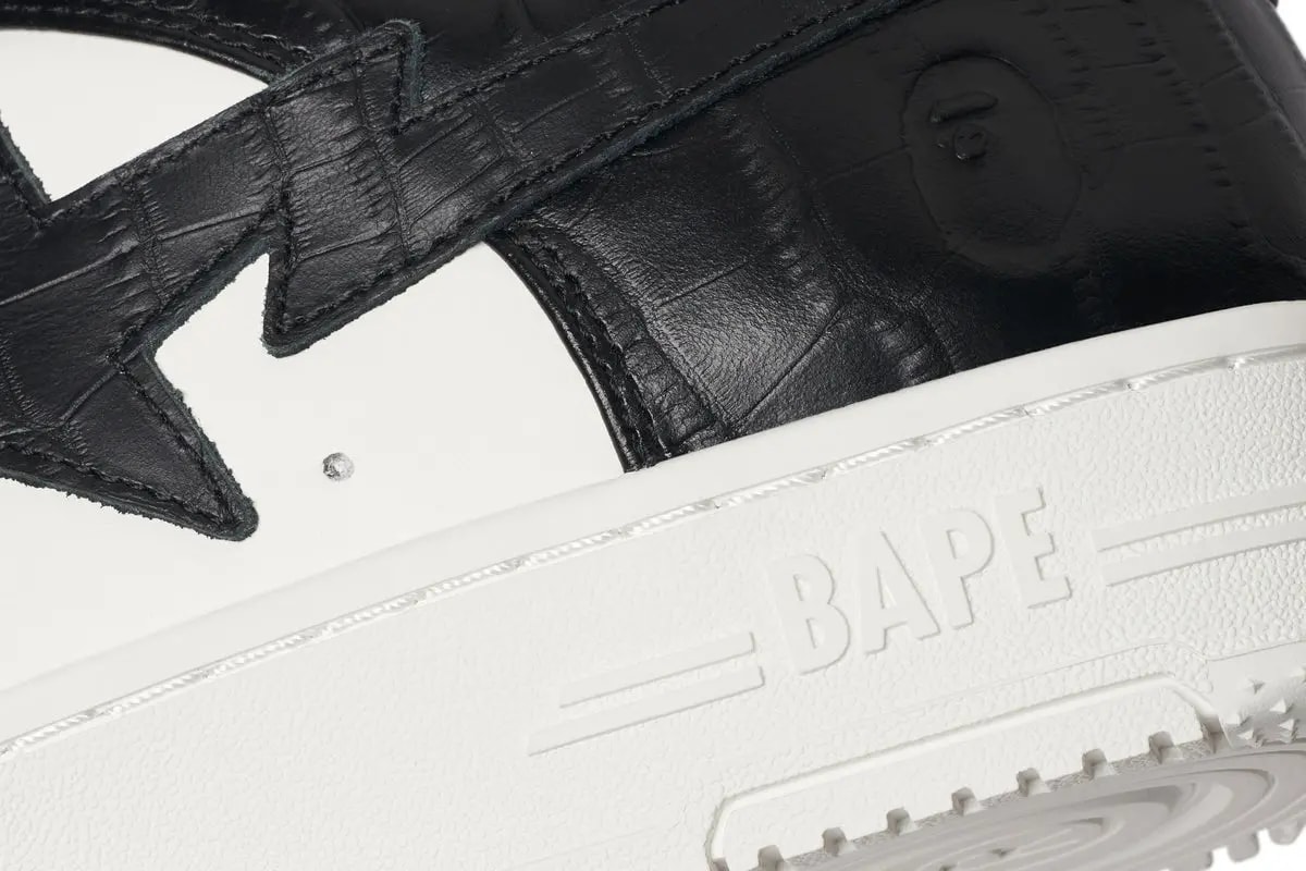 Giày Bape STA™ #3 'Black White' 0ZXSHM191303N — ảnh 5