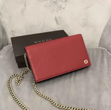 Túi Gucci GG Mini Chain Cross Bag 'Red' 466506-CAO0G-6420 — ảnh 4