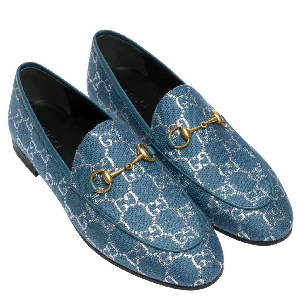 Giày Gucci Mocassini Jordaan GG 'Blue' 431467-2C820-4691 — ảnh 4