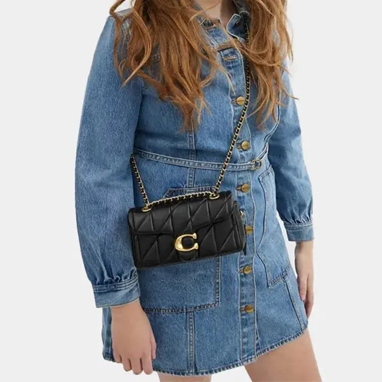 Túi Coach Bolsa Shoulder Bag Quilted Tabby 20 'Black' CP149-B4BK — ảnh 4
