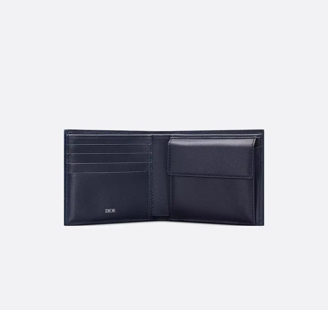 Ví Dior Saddle Bifold 'Navy Blue' 2ADBC306YKS-H53E — ảnh 3