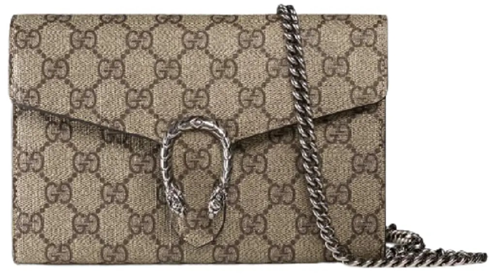 Túi Gucci Dionysus GG Supreme Chain Wallet 'Brown' 401231-KHNSN-8642