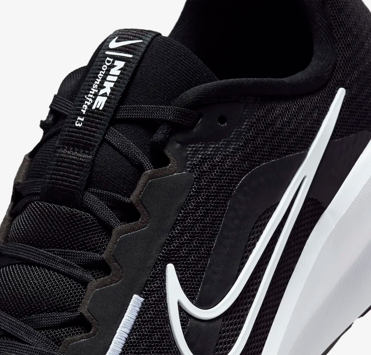 Giày Nike Downshifter 13 Extra Wide 'Black White' FJ1284-001 — ảnh 2