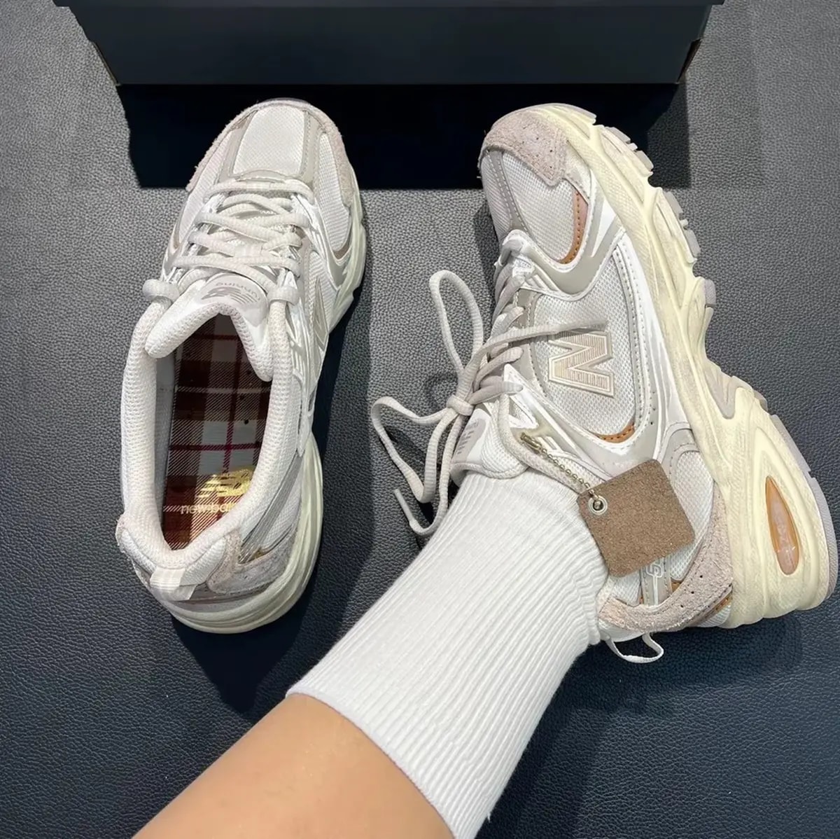 Giày New Balance 530 'White Light Khaki' MR530HX — ảnh 5