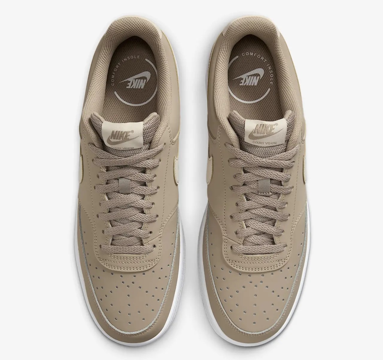 Giày Nike Court Vision Low 'Khaki White' HM6193-247 — ảnh 5