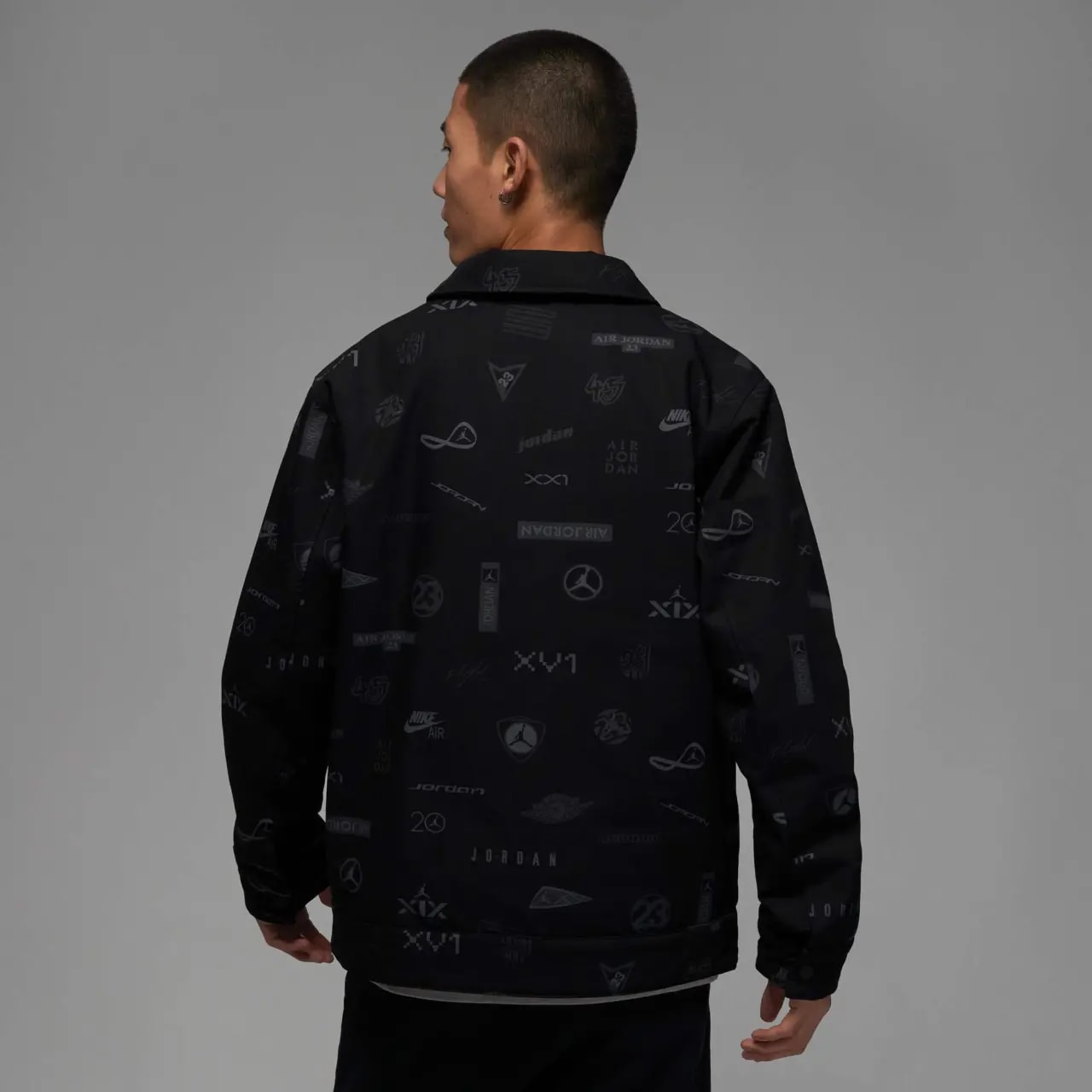 Áo Nike Air Jordan Flight Heritage Jacket 'Black' DV7564-010 — ảnh 3