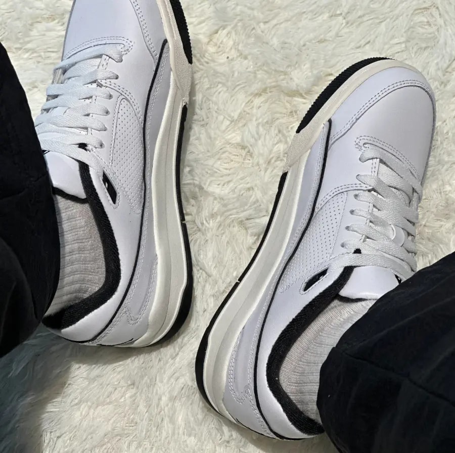 Giày Nike Air Jordan Flight Court 'White Black' HF3255-100 — ảnh 5