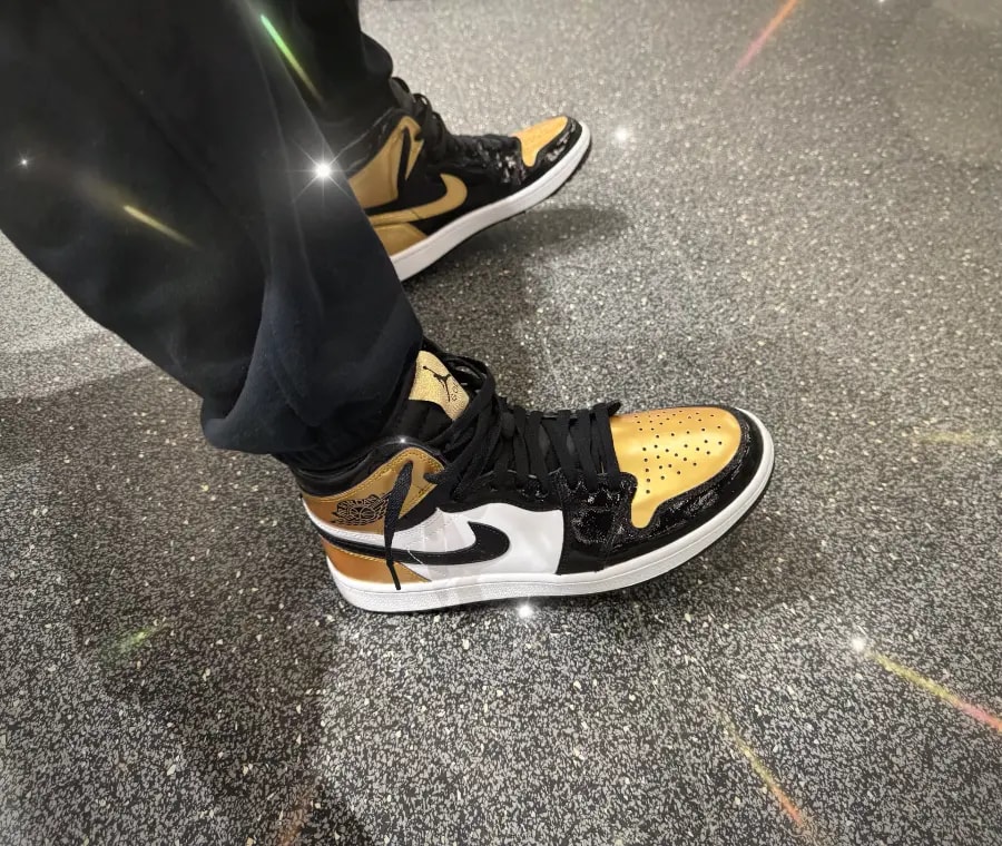 Giày Nike Air Jordan 1 High Golf 'Gold Toe' DQ0660-002 — ảnh 3