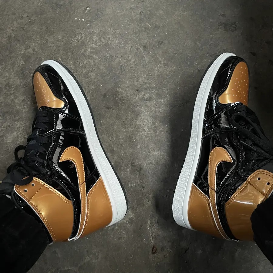 Giày Nike Air Jordan 1 High Golf 'Gold Toe' DQ0660-002 — ảnh 5